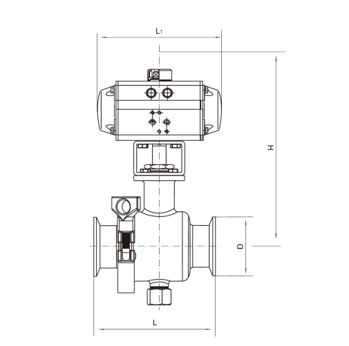 Pneumatic Actuated Sanitary Ball Valve