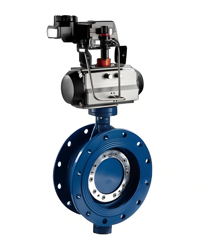 Pneumatic Actuated Flanged Triple Eccentric Butterfly Valve
