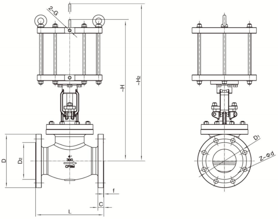 Pneumatic Globe Valve