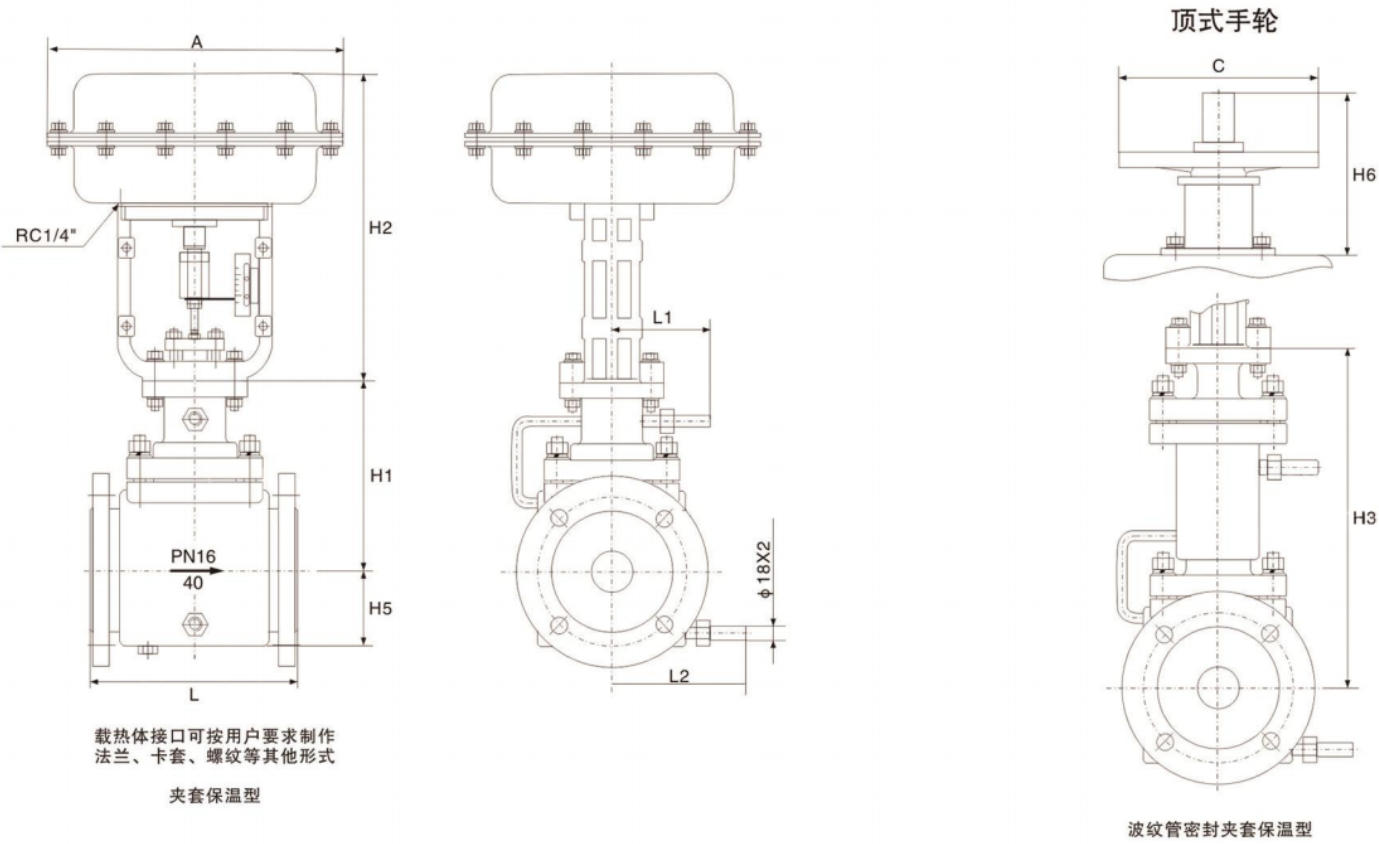 ZJHP Compact Pneumatic Diaphragm Single-Seat Control Valve